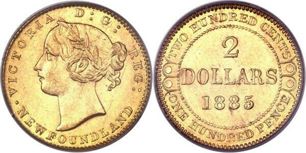 $2 Newfoundland Gold Coin