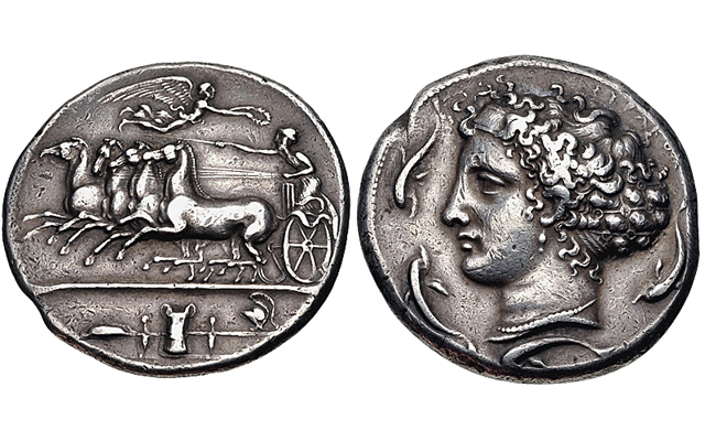 Greek Decadrachm coin