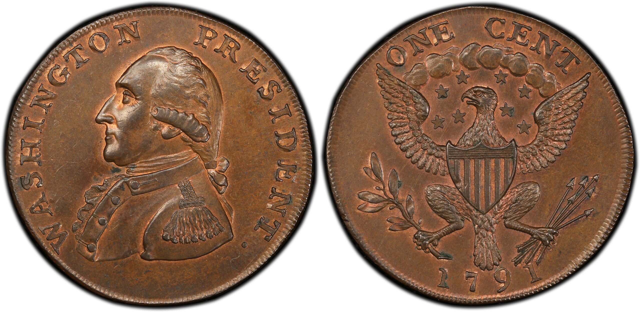One Cent Coin 1791