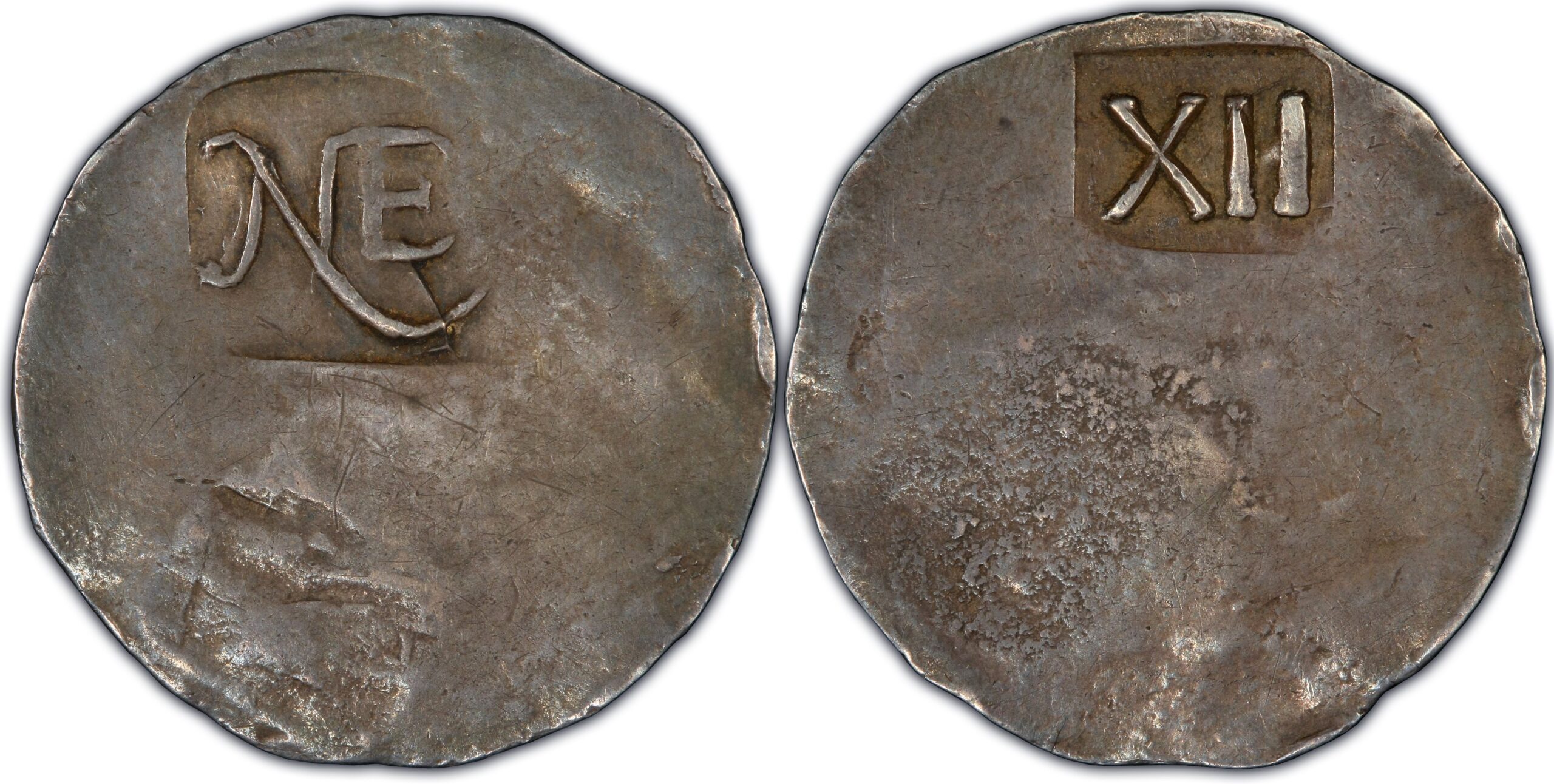 1652 New England Shilling